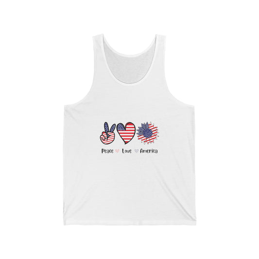 Peace Love America Tank