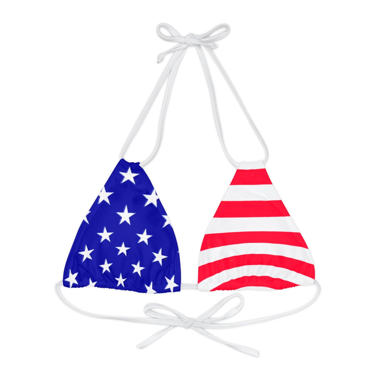 American Flag Triangle Bikini Top